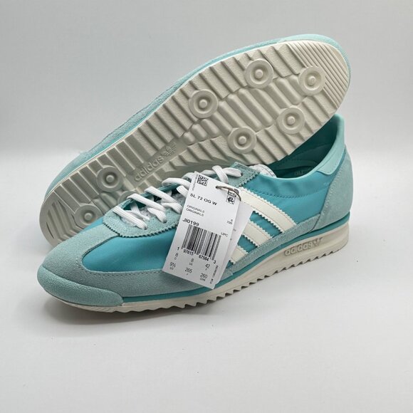 Women's Adidas SL 72 OG Shoes Easy Mint / Semi Flash Aqua / Off White JI0199 NEW - Picture 7 of 10